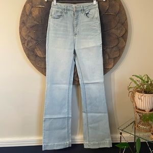 Forever 21 Light Blue Wide Leg Jeans